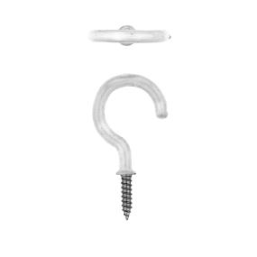 Cup Hook - Round White 